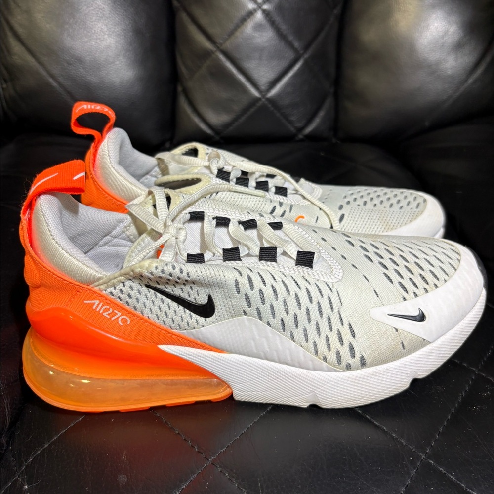 Nike Air Max 270 Sneakers - Orange, White, Black